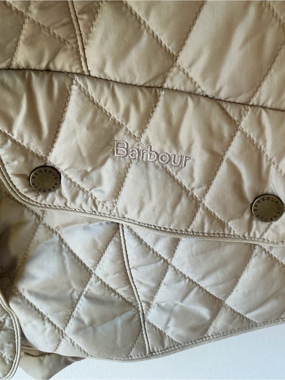 Barbour Flyweight Quilted Cavalry Jacket in Dark Stone Size 4 - Picture 6 of 11